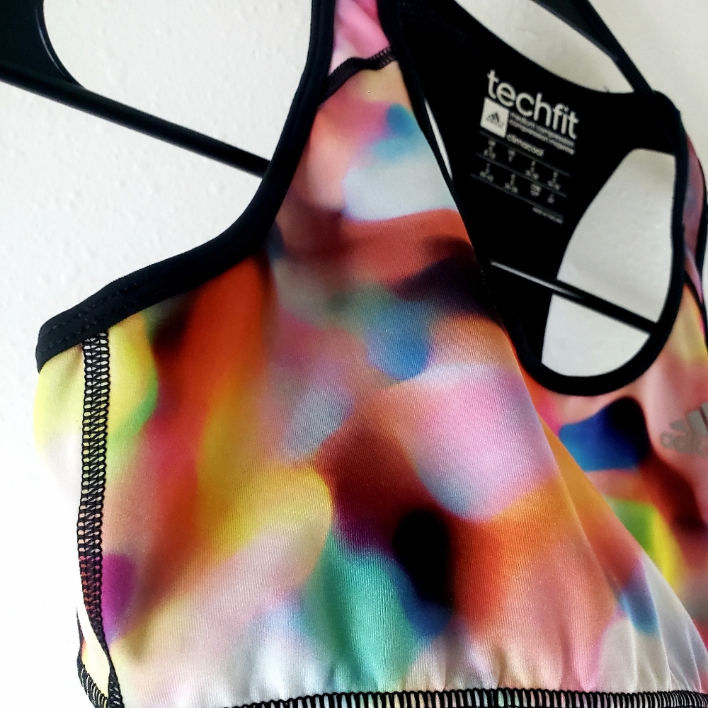 S O L D Adidas Techfit Climacool Sports Bra sz S - Picture 7 of 8